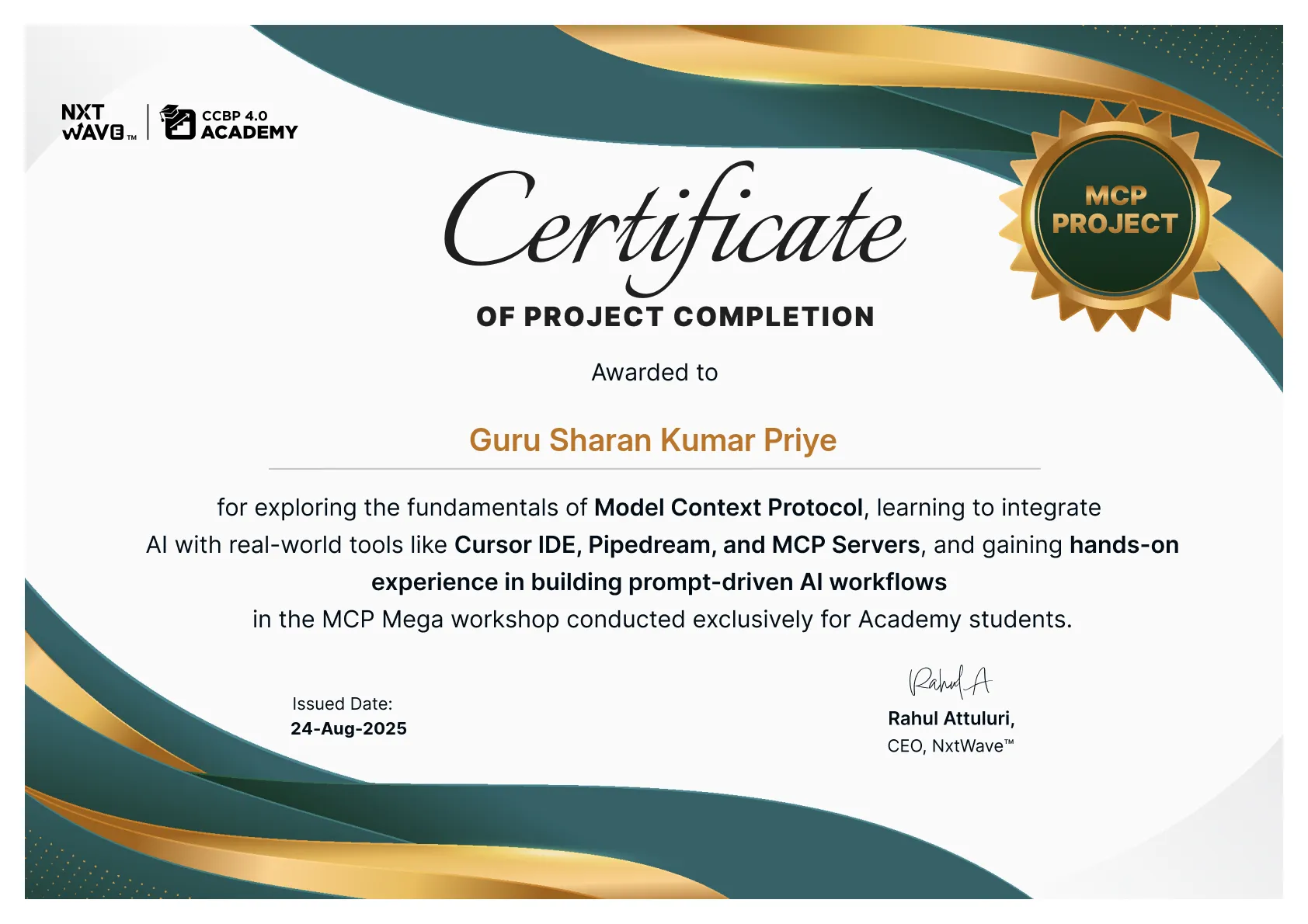 MCP Mega Workshop — Completion