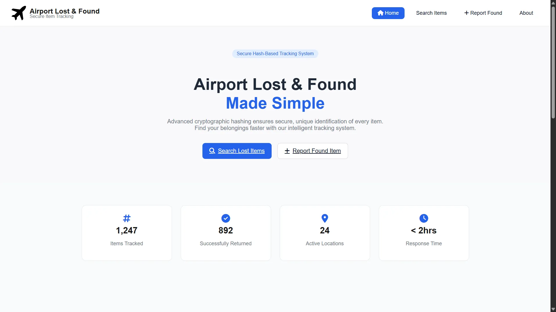 Airport Lost & Found System