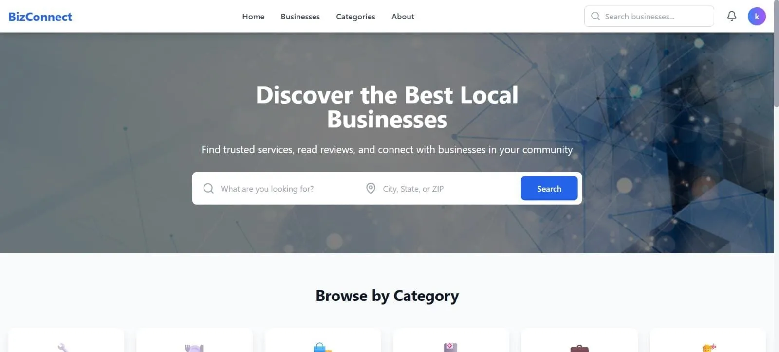 Bizconnect – Local Business Directory