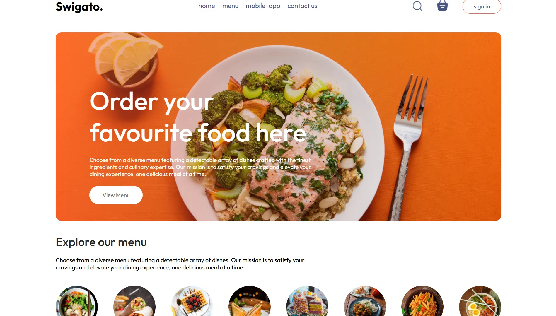 Swigato – Food Delivery Platform